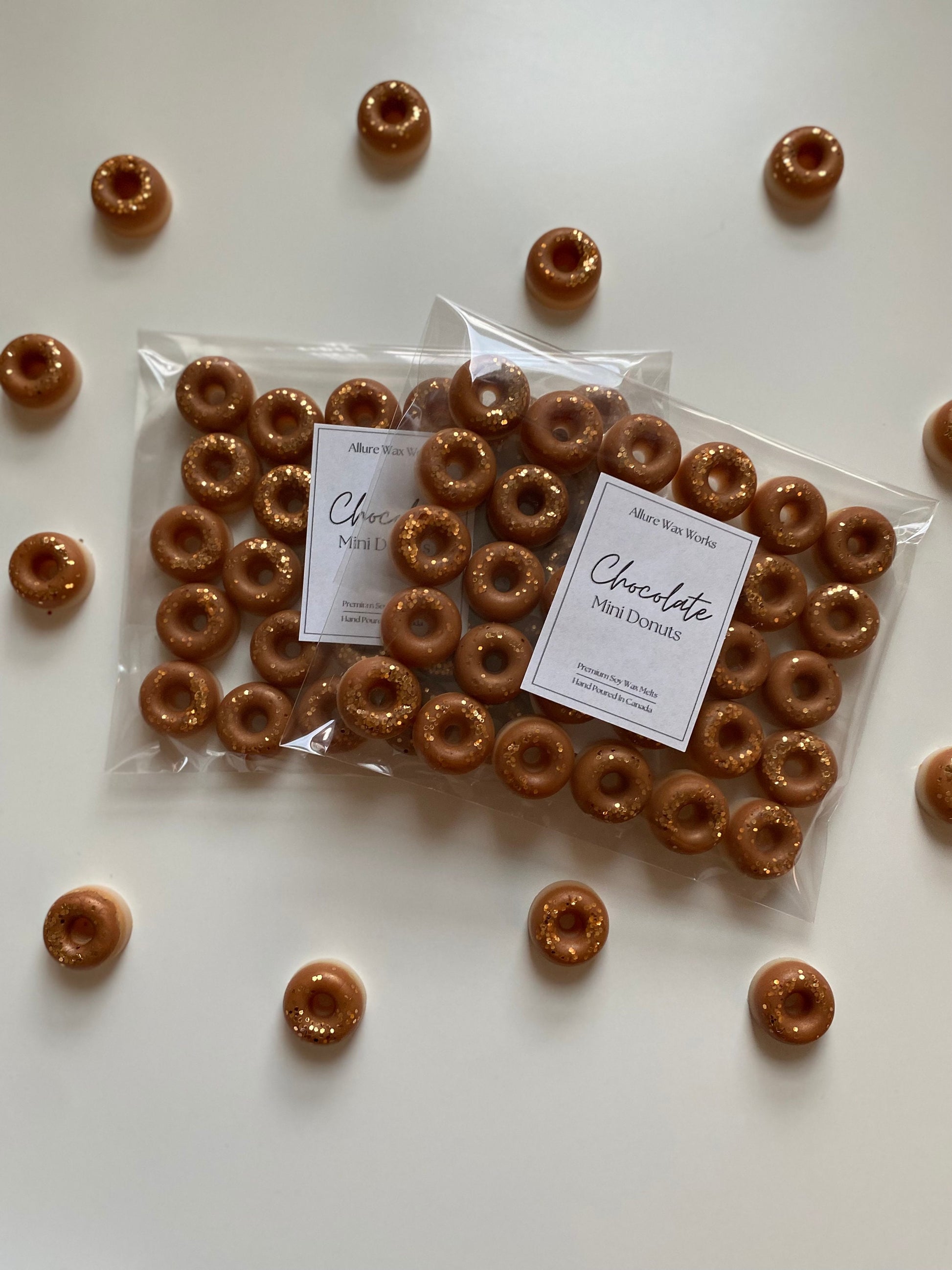 Chocolate Mini Donuts All Natural Soy Wax Melts | Donut Shaped Premium Soy Wax Melts