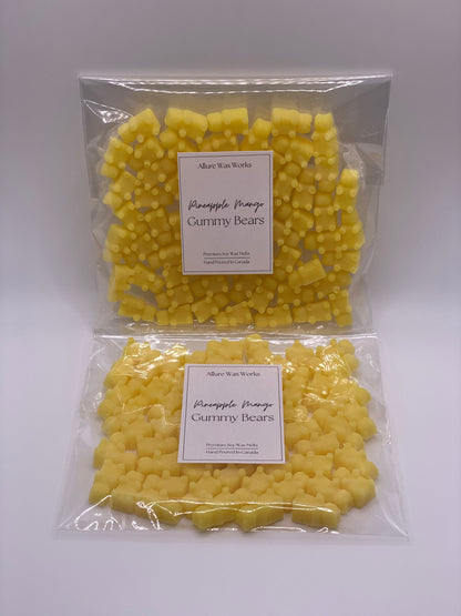 Pineapple Mango Gummy Bears All Natural Soy Wax Melts | Gummy Bear Shaped Food Premium Wax Melt