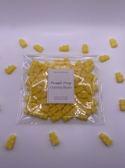 Pineapple Mango Gummy Bears All Natural Soy Wax Melts | Gummy Bear Shaped Food Premium Wax Melt