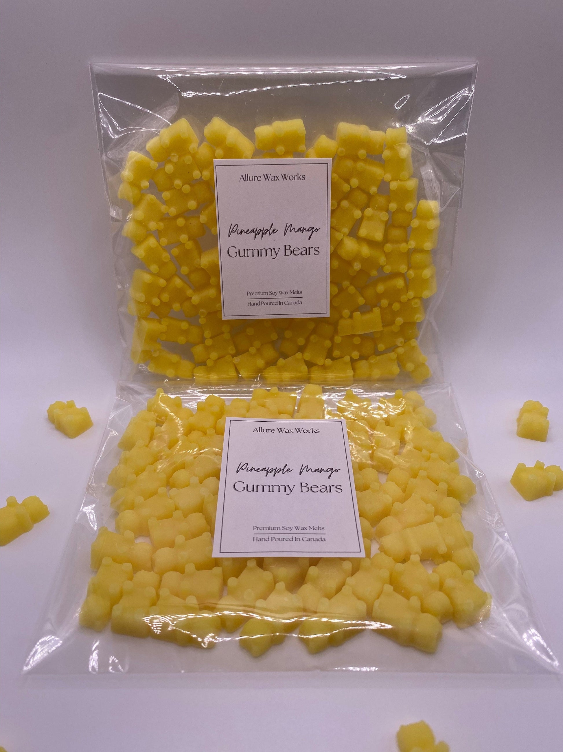 Pineapple Mango Gummy Bears All Natural Soy Wax Melts | Gummy Bear Shaped Food Premium Wax Melt