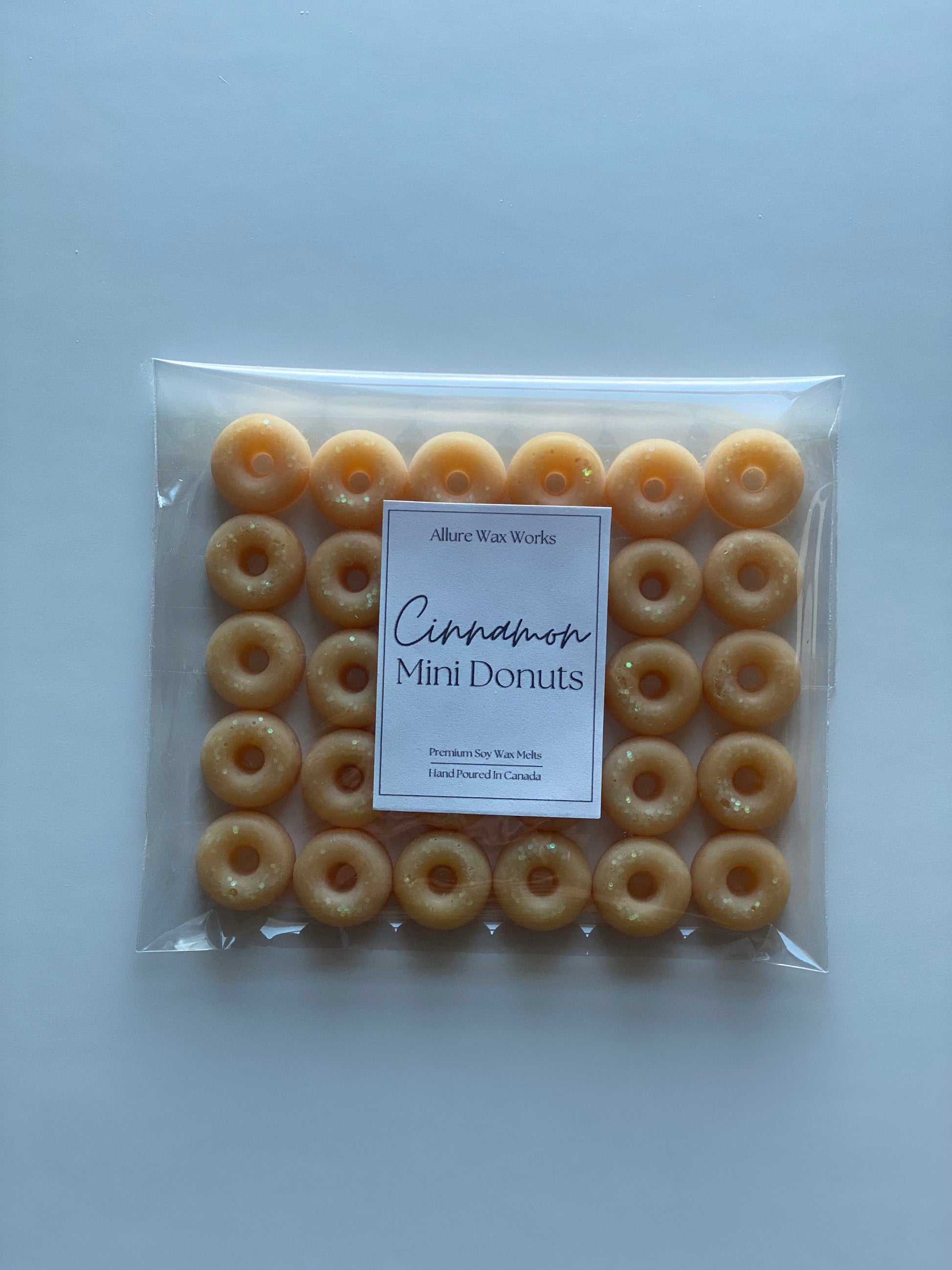 Cinnamon Mini Donuts All Natural Soy Wax Melts | Cinnamon Scented Premium Food Shaped Wax Melts