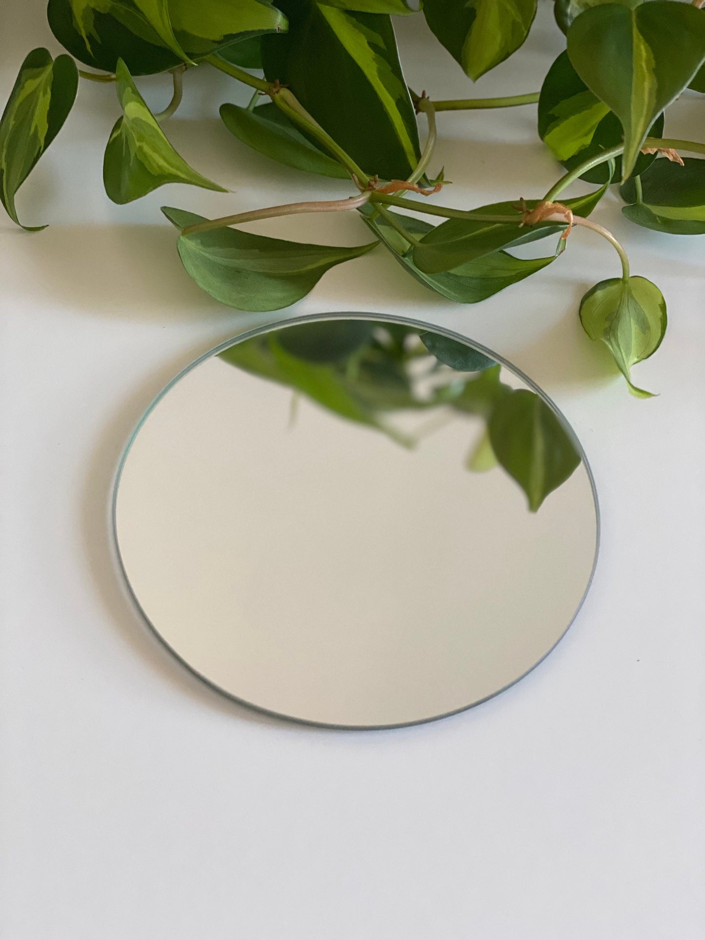 Mirrored Candle Coaster Trinket Tray Candle Holder Plate | Round, Square, Hexagonal Home Decor