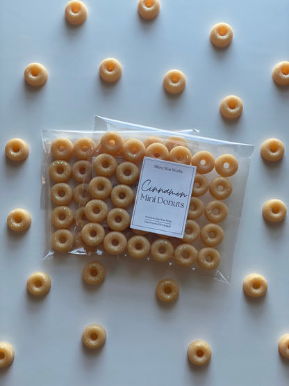 Cinnamon Mini Donuts All Natural Soy Wax Melts | Cinnamon Scented Premium Food Shaped Wax Melts