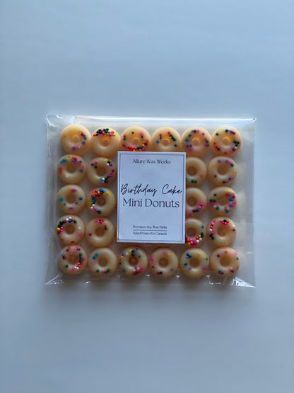 Birthday Cake Mini Donuts All Natural Soy Wax Melts | Birthday Cake Scented Premium Food Shaped Wax Melts