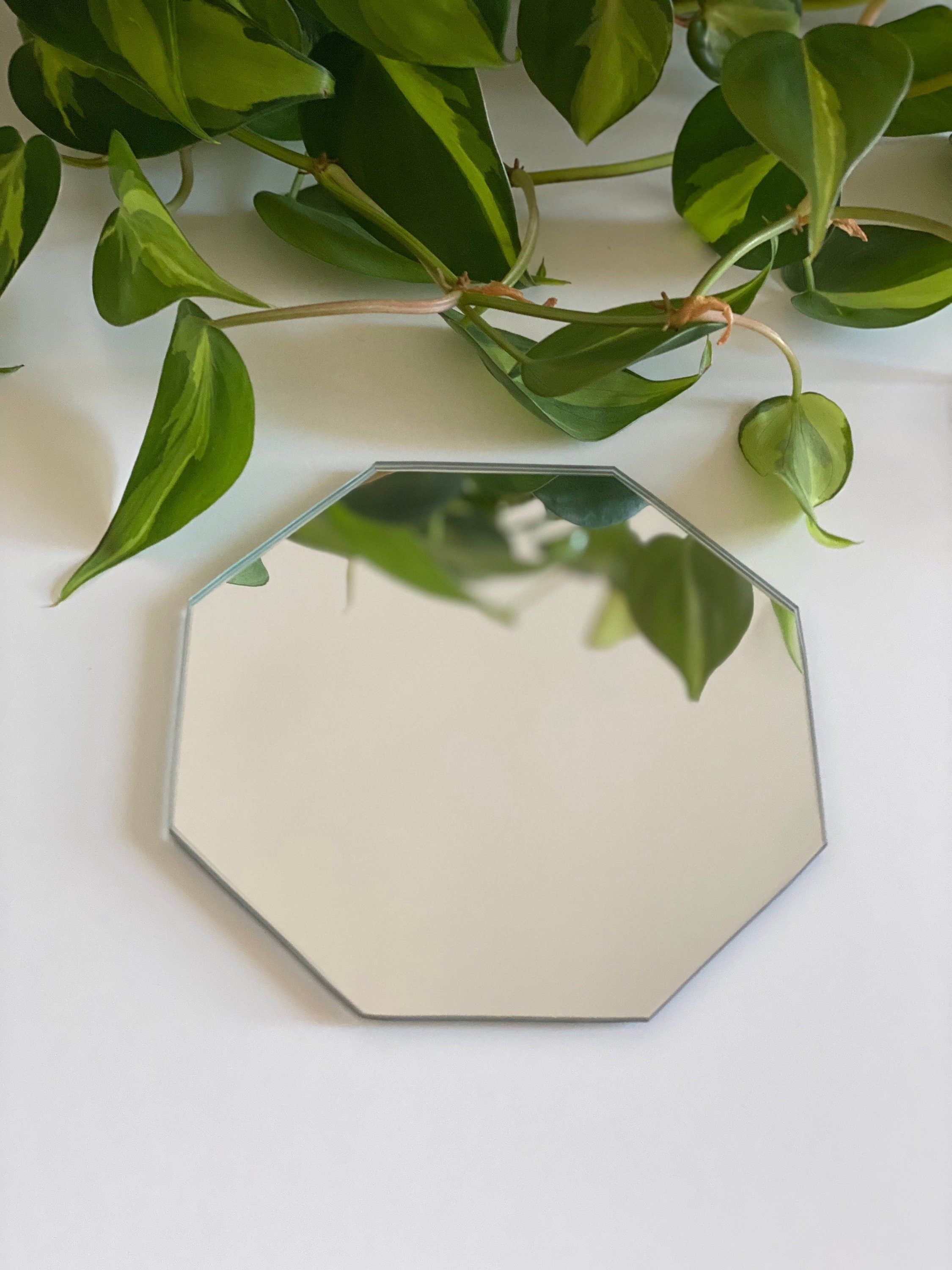 Mirrored Candle Coaster Trinket Tray Candle Holder Plate | Round, Square, Hexagonal Home Decor