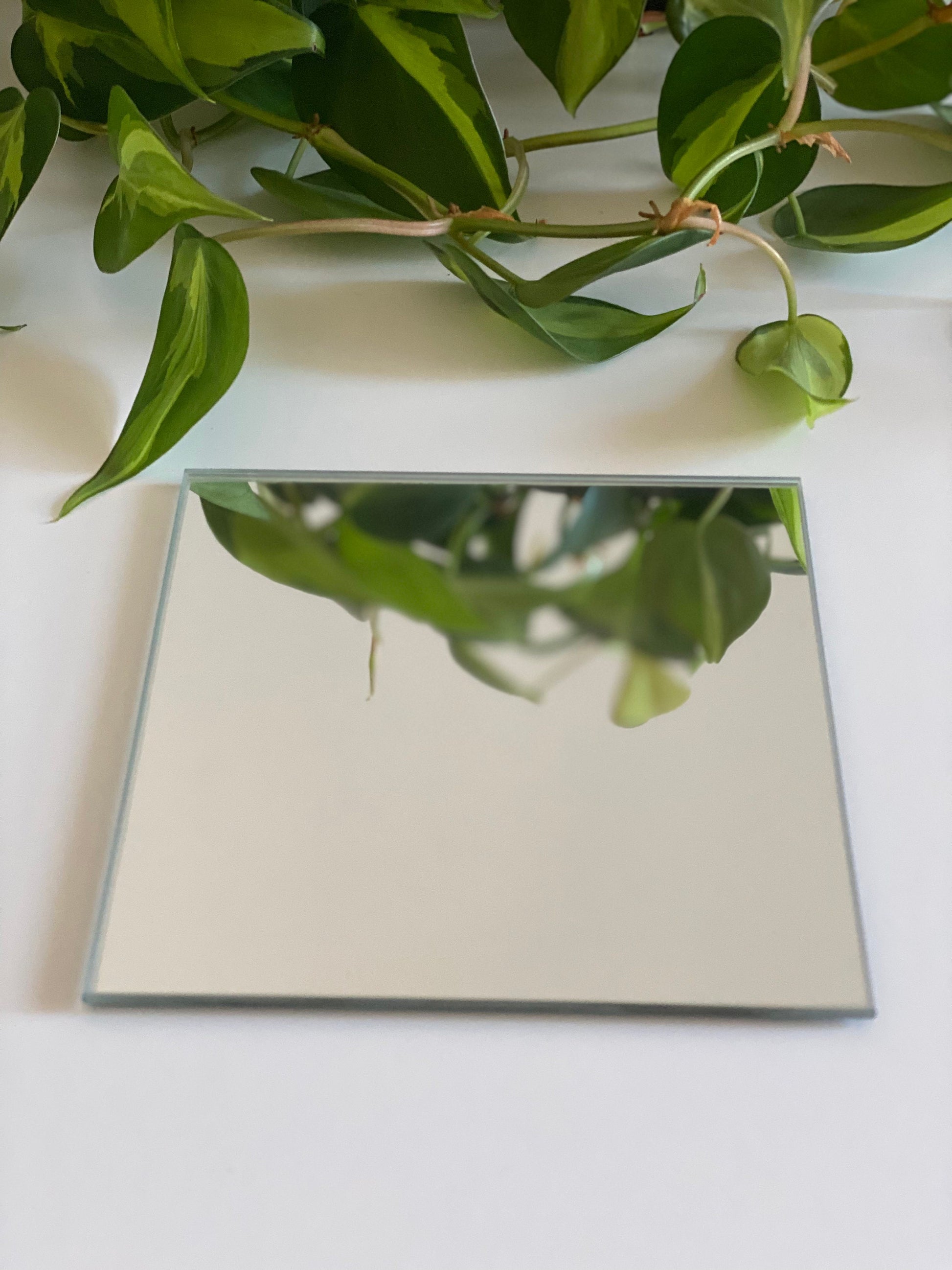 Mirrored Candle Coaster Trinket Tray Candle Holder Plate | Round, Square, Hexagonal Home Decor