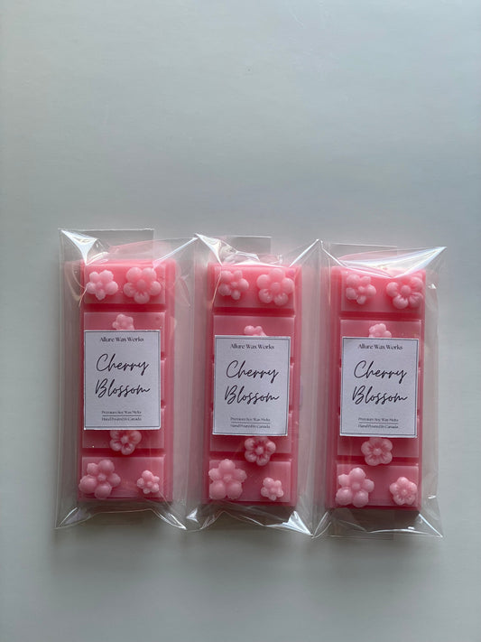 Cherry Blossom Flower All Natural Soy Snapbar Wax Melts | Cherry Blossom Floral Premium Snap Bar Wax Melt