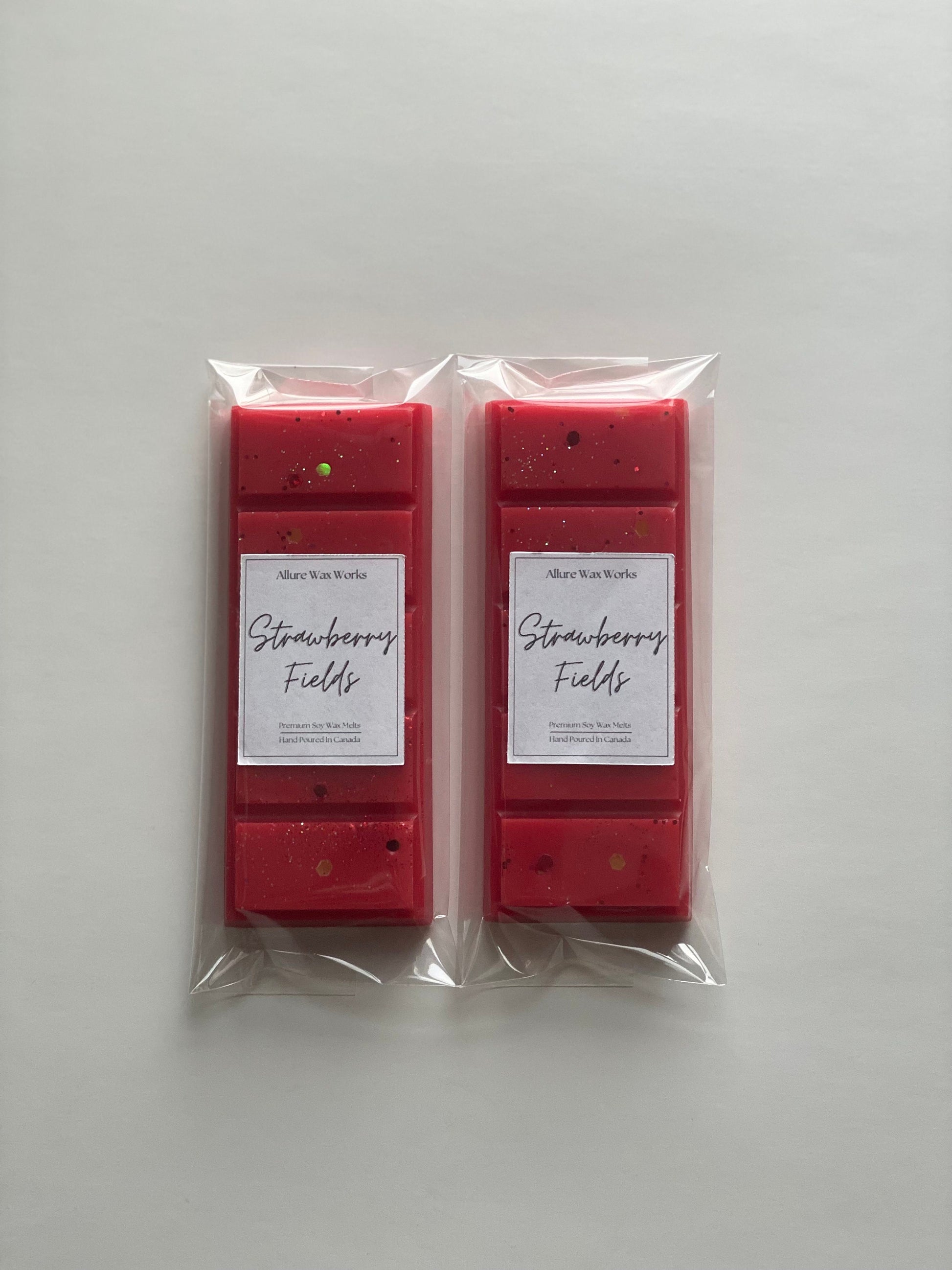 Strawberry Fields All Natural Soy Snapbar Wax Melts | Strawberry Fields Fruity Premium Snap Bar Wax Melt