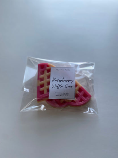 Raspberry Waffle Cone All Natural Wax Melts | Premium Food Shaped Breakfast Soy Wax Melt Tarts