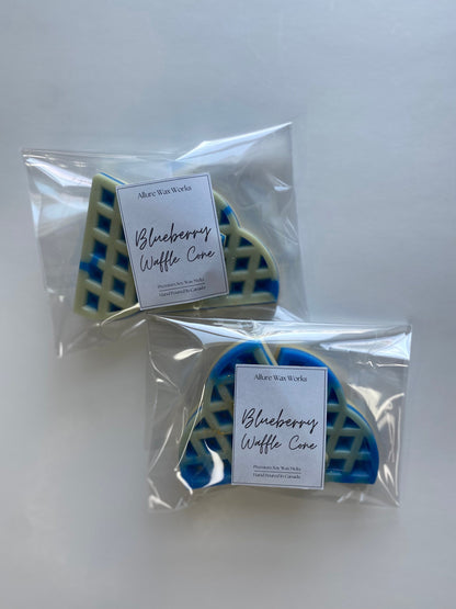 Blueberry Waffle Cone All Natural Wax Melts | Premium Food Shaped Breakfast Soy Wax Melt Tarts