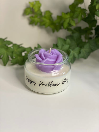 Rose Blossom Candle |Floral Rose Sculptural Candle Table Decor | Natural Soy Wax Flower Candles