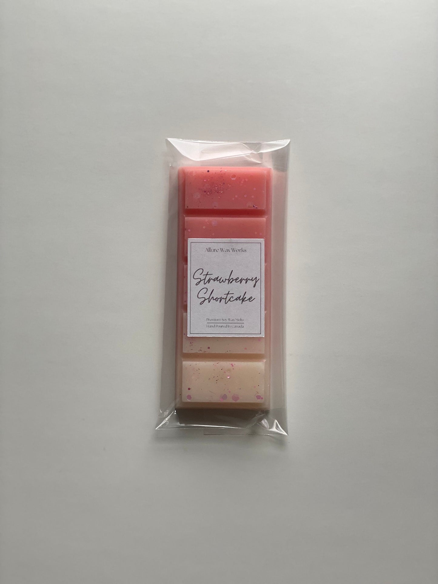 Strawberry Shortcake All Natural Soy Snapbar Wax Melts | Strawberry Shortcake Bakery Scented Premium Snap Bar Wax Melts