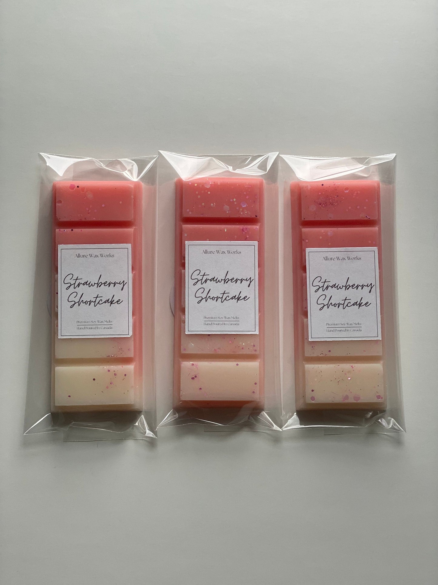 Strawberry Shortcake All Natural Soy Snapbar Wax Melts | Strawberry Shortcake Bakery Scented Premium Snap Bar Wax Melts