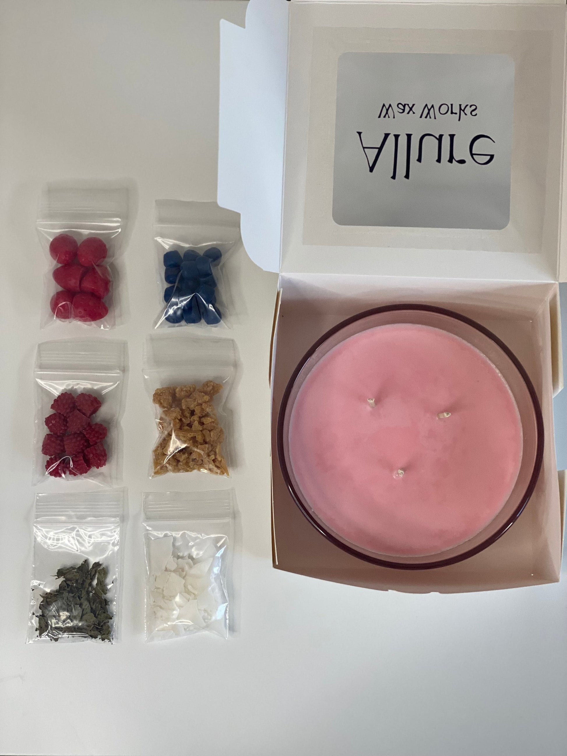 DIY Smoothie Yogurt Bowl Candle Kit | Create Your Own Açai Parfait Fruit Bowl Candle | Do It Yourself Natural Soy Wax Food Candle Gift Box