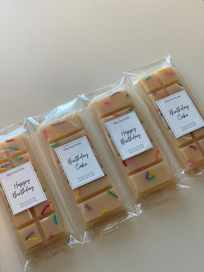 Birthday Cake All Natural Soy Snapbar Wax Melts | Premium Soy Snap Bar Wax Melts