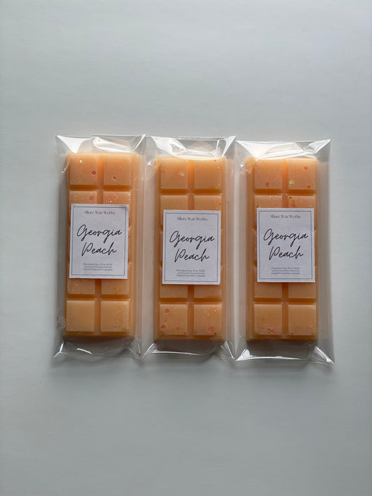 Georgia Peach All Natural Soy Snapbar Wax Melts | Peach Scented Premium Snap Bar Wax Melts