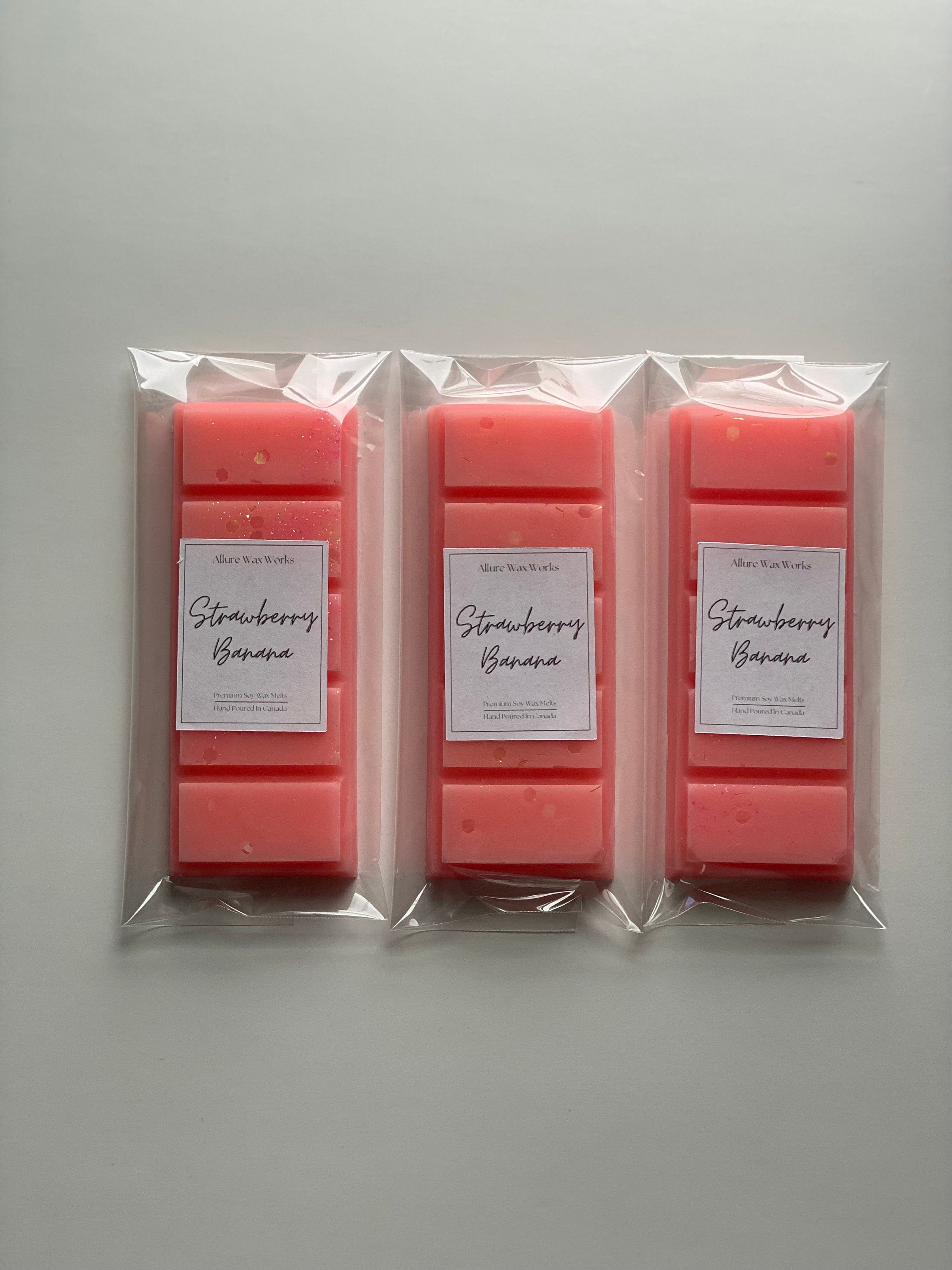 Strawberry Banana Snap Bar Wax Melts Allure Wax Works