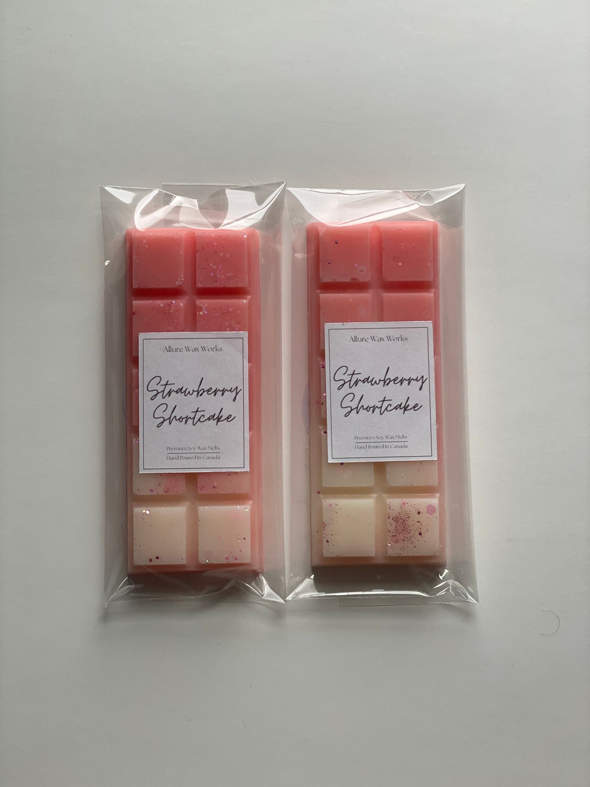 Strawberry Shortcake All Natural Soy Snapbar Wax Melts | Strawberry Shortcake Bakery Scented Premium Snap Bar Wax Melts