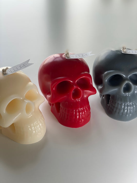 Skull All Natural Soy Candle | Spooky Season Halloween Skull Shaped Candle