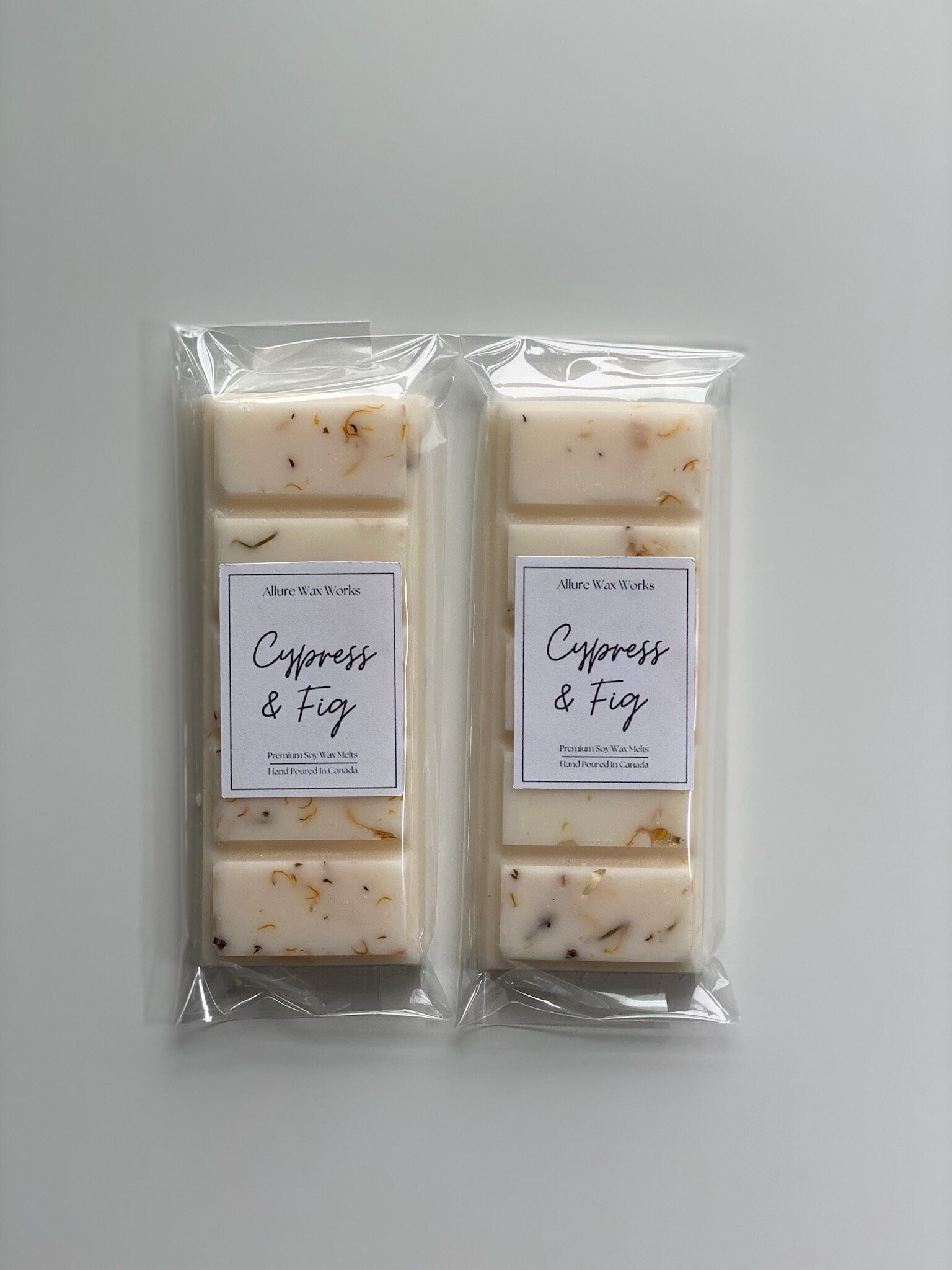 Cypress & Fig Botanical All Natural Soy Snapbar Wax Melts | Cypress Tree and Fig Scented Premium Snap Bar Wax Melt